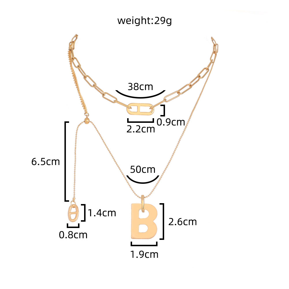 Shrink the multi-layer necklace