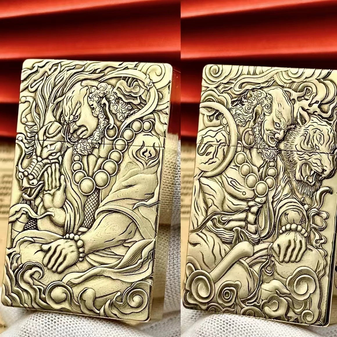 Ultra-thin Small Heavy Brass Kerosene Lighter