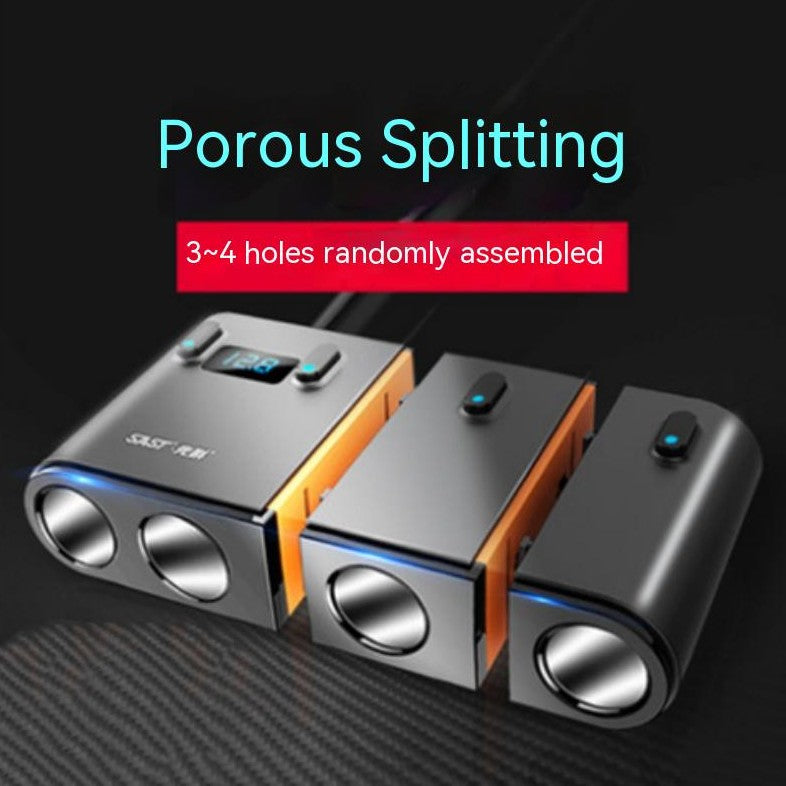 Smart Dual Usb Car Charger One For Four Cigarette Lighter
