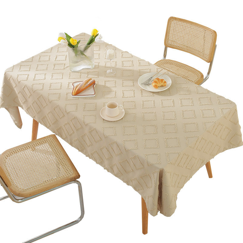 Nordic Simple Cotton Linen Rectangular Tablecloth