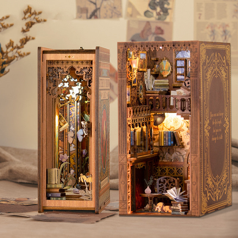Handmade DIY Bookstand Assembled Miniature Model Ideas