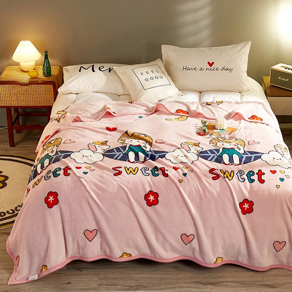 Autumn And Winter Thickened Single And Double Flannel Blanket
