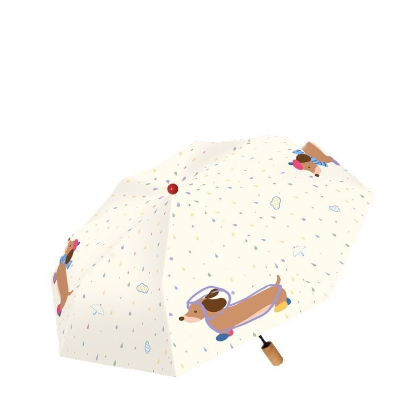 Sun Protection UV Protection Outdoor Vinyl Large Folding Umbrella