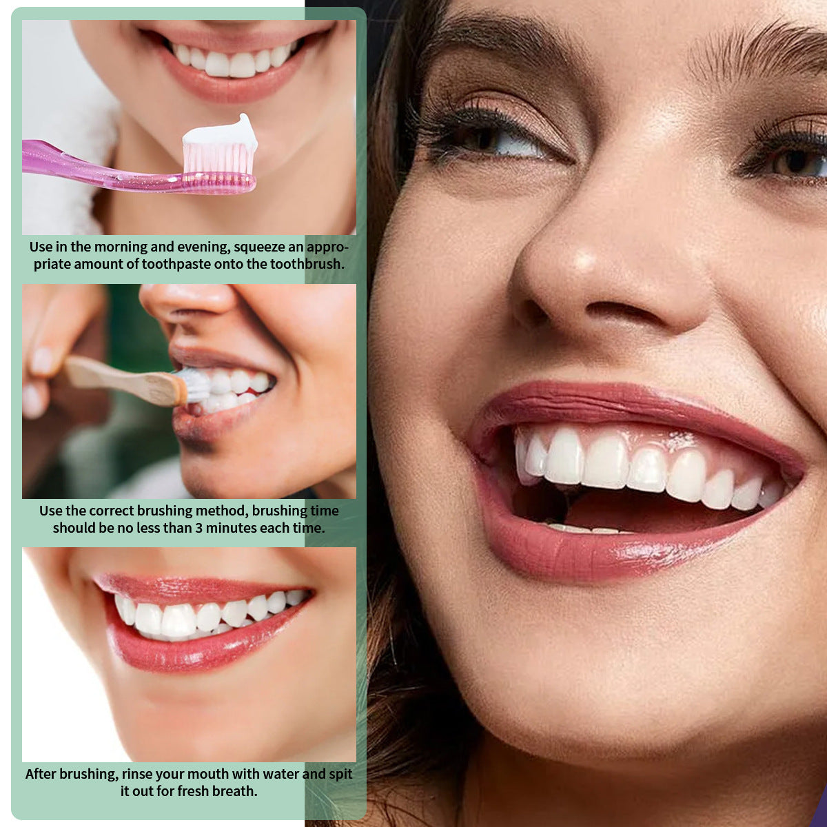Mint Toothpaste Daily Gentle Cleaning Tooth Stain Removal Mouthguard Odor Removal