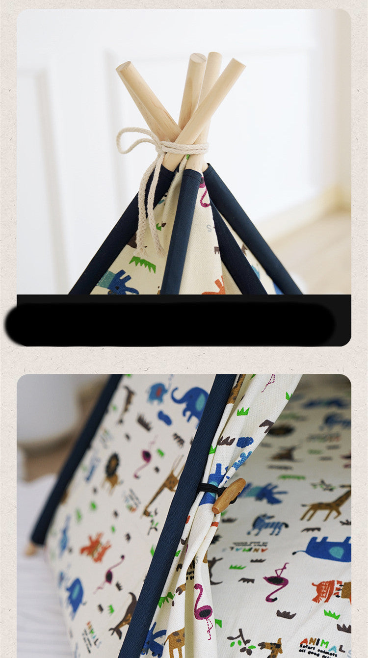 Pet Tent Cat Litter Removable And Washable Cotton Canvas