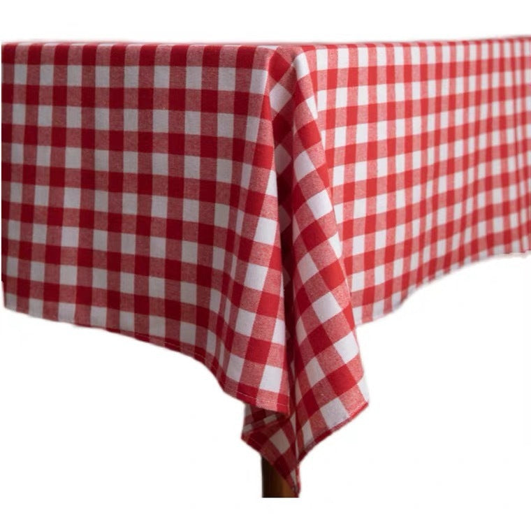 Plaid Tablecloth Christmas Checked Cloth