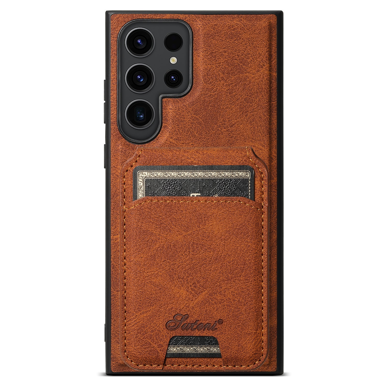 Two-in-one Mobile Phone Leather Phone Case Magnetic Card Holder