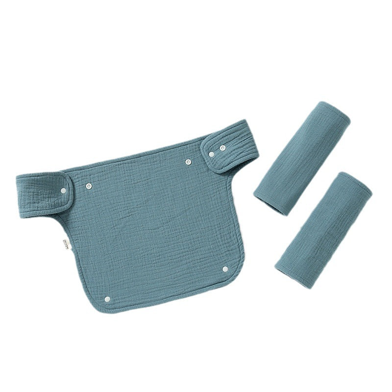 Double-shoulder Baby Waist Stool Drool Bib