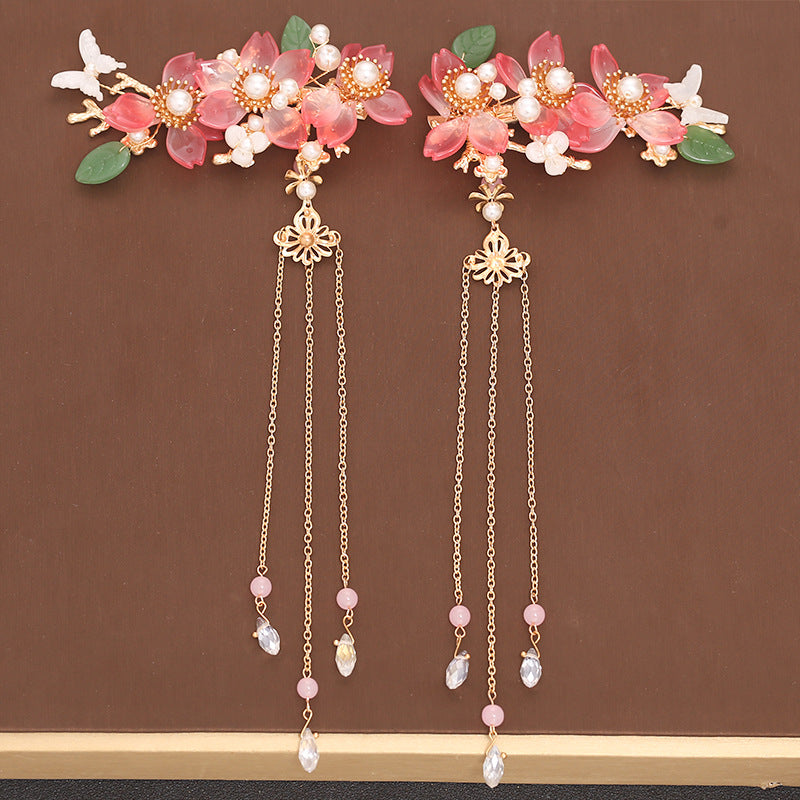Headdress Hair Plug Fringed Hairpin Full Set Step Rock