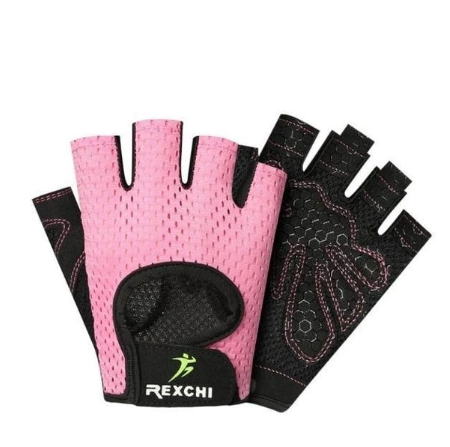 Gants de cyclisme mi-doigts respirants en maille papillon pour le fitness