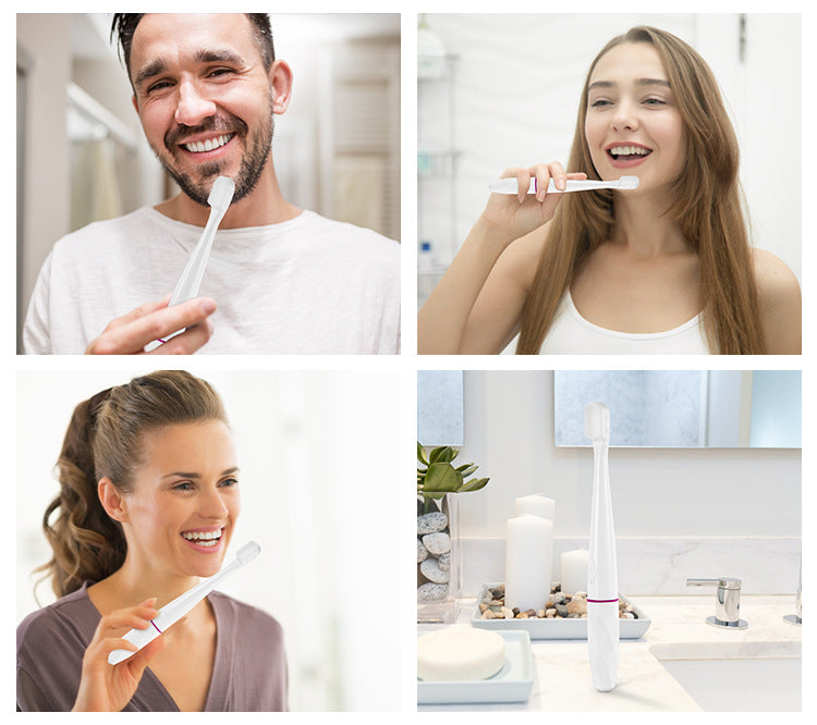 Blue Light Emitting Electric Toothbrush Cleaning Care