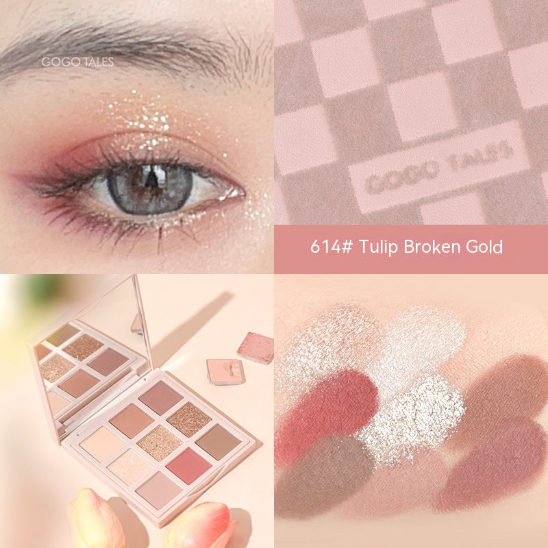 Gold Foil Chocolate Eye Shadow Plate Beginner