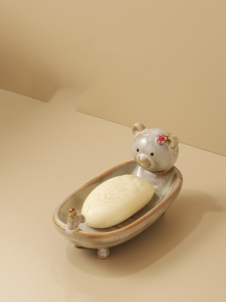 Cartoon Soap Box Household Children's Cute Large Size Toilet Soap Rack