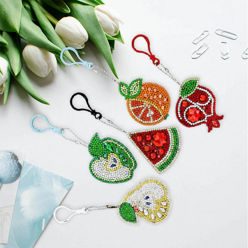 Special-shaped Diamond Painting Keychain Creative Children's Gift Cartoon Bird Bag Decoration Pendant