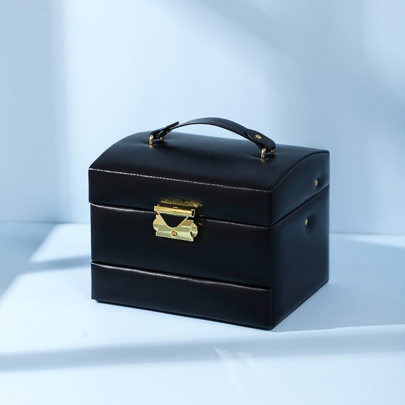 Leather Large Capacity Vintage Jewelry Storage Box