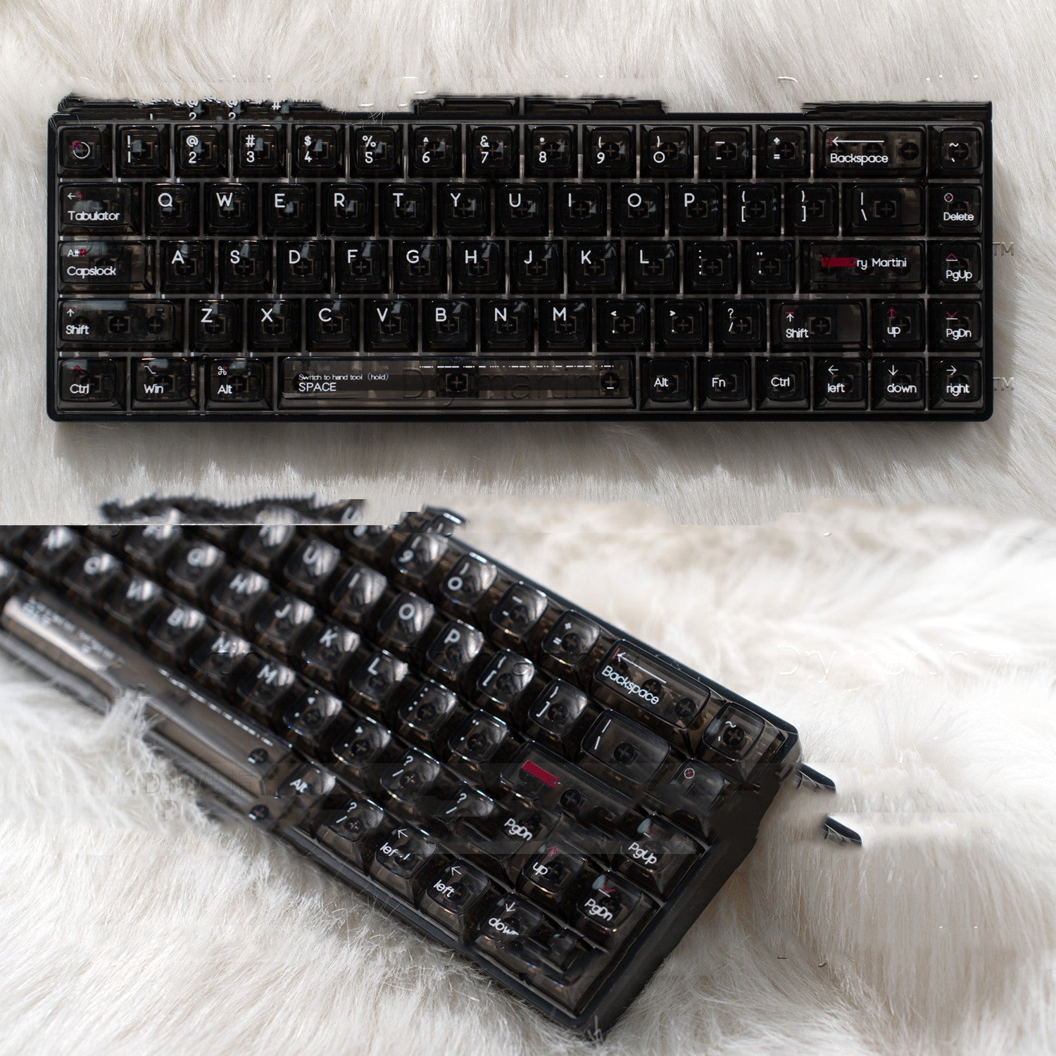 Transparent Tri-mode Kit RGB Silent Mechanical Keyboard