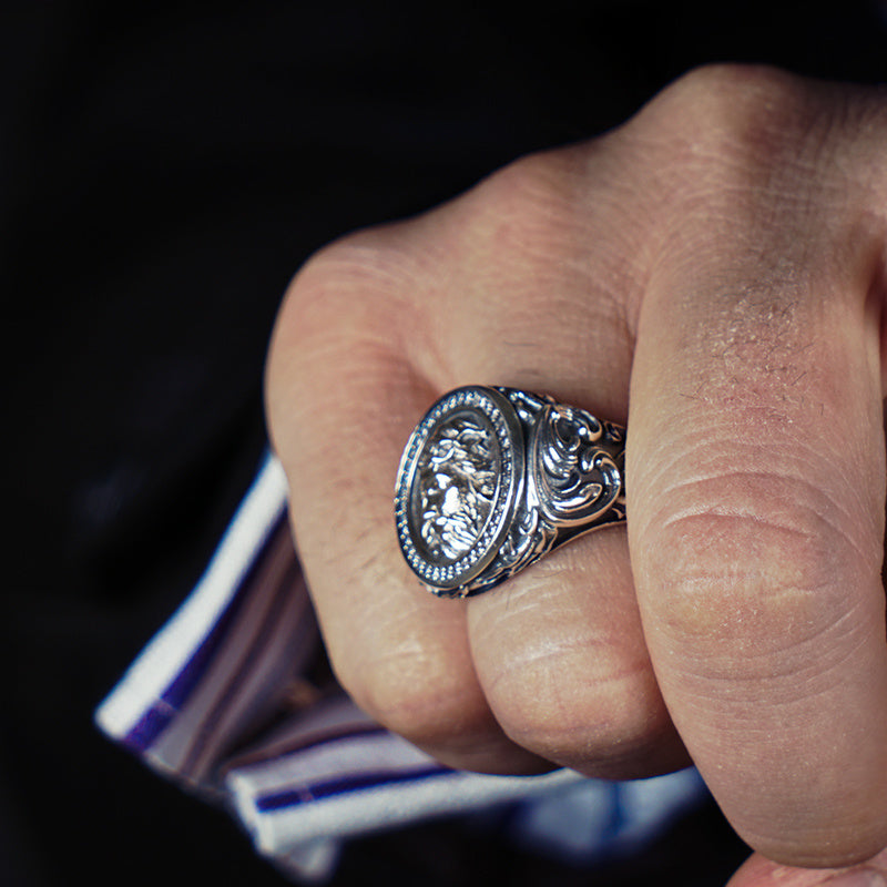 Men's Fashion Adjustable Engraved Ring
