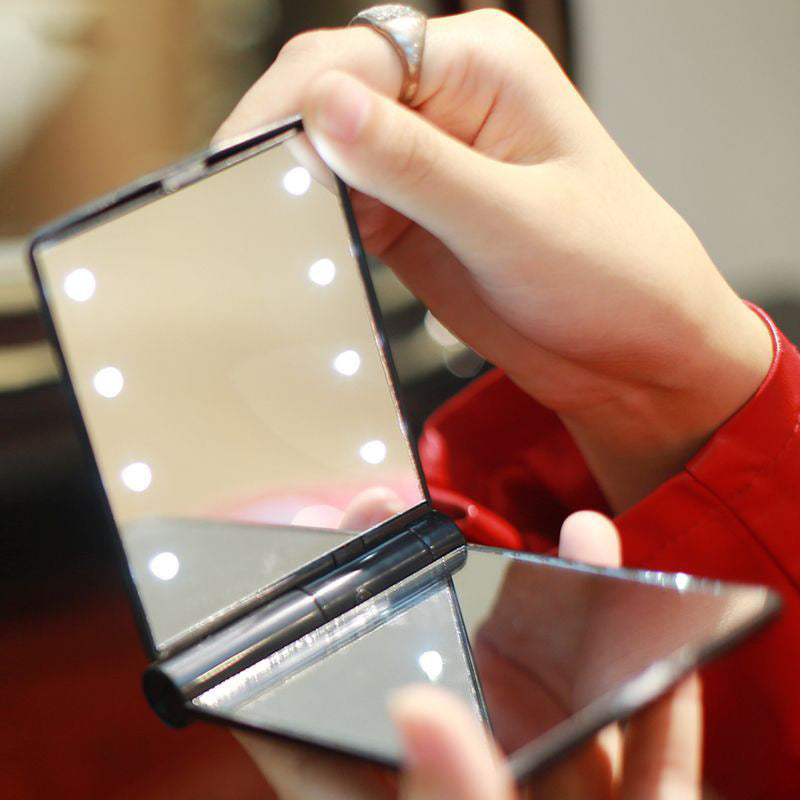 Portable Double-sided Folding Makeup Mirror