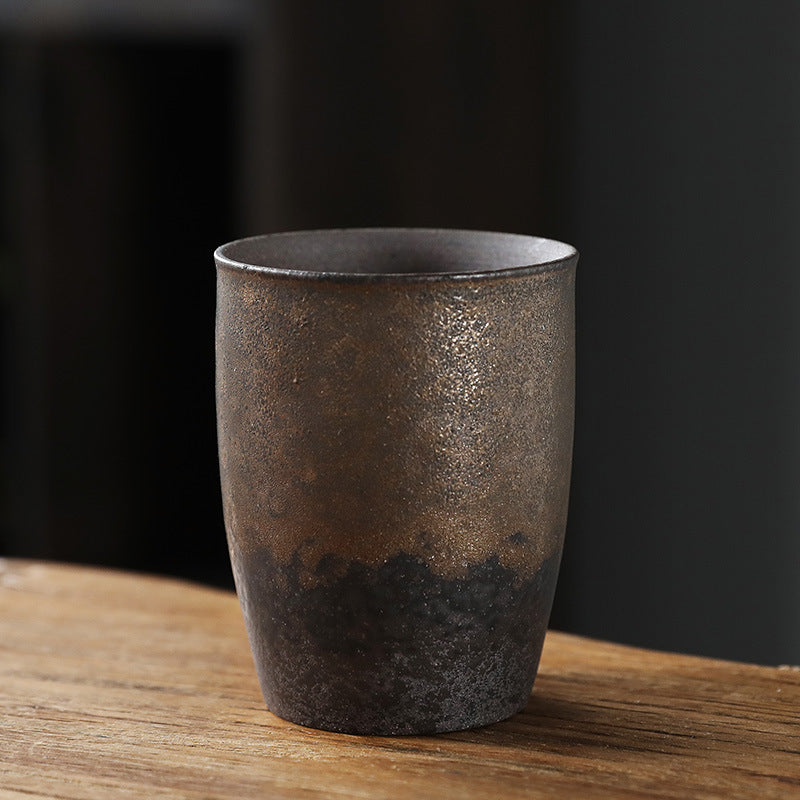 Simple Style Retro Domestic Ceramic Fambe Tea Cup
