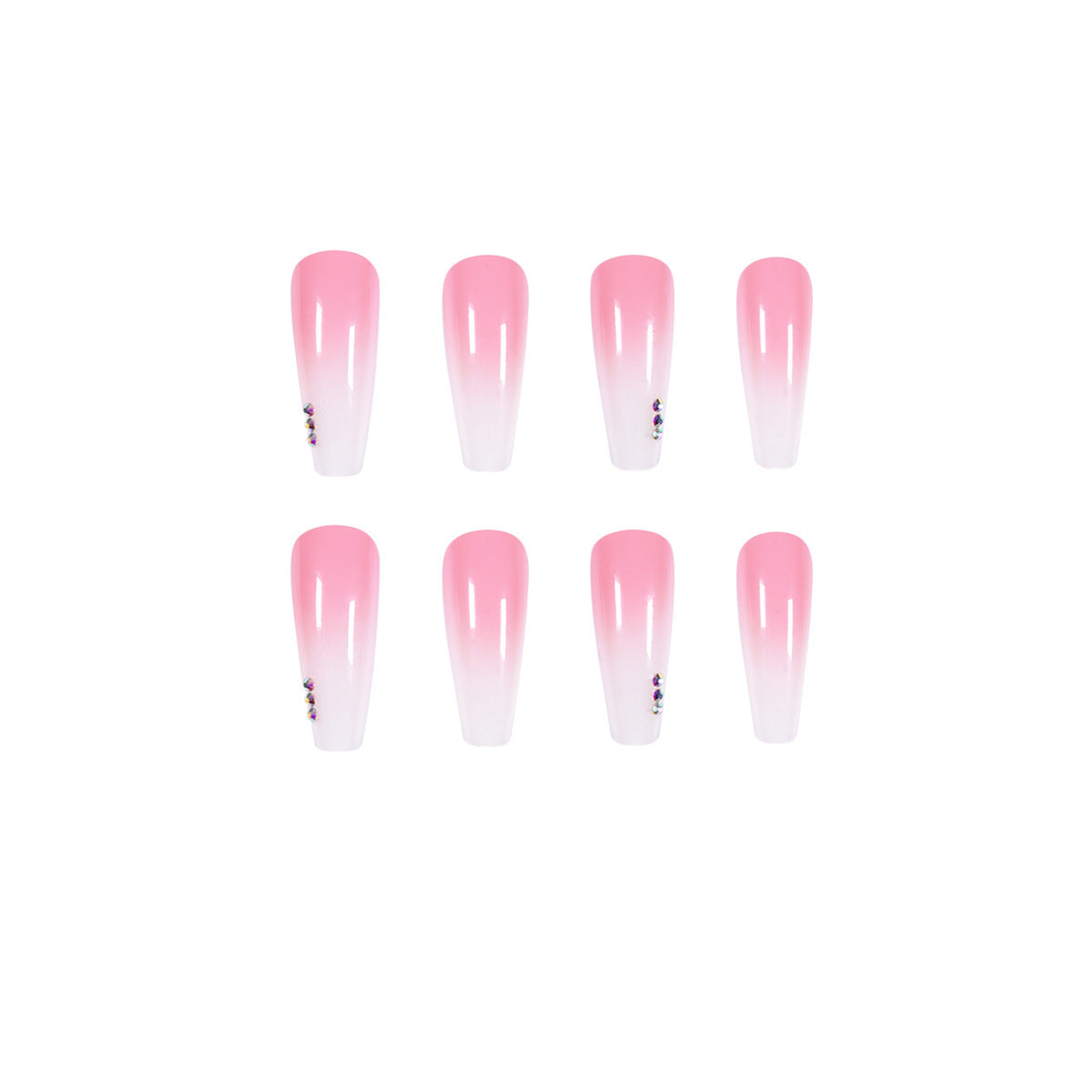 Gradient Rhinestone Wear Nail Sticker