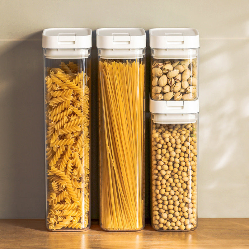 Bocaux de conservation en plastique hermétiques et étanches pour snacks et produits secs