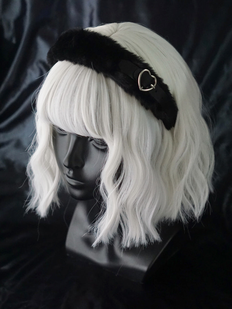 Handmade Headdress Punk Style Bow Love Black Sweet Hairpin