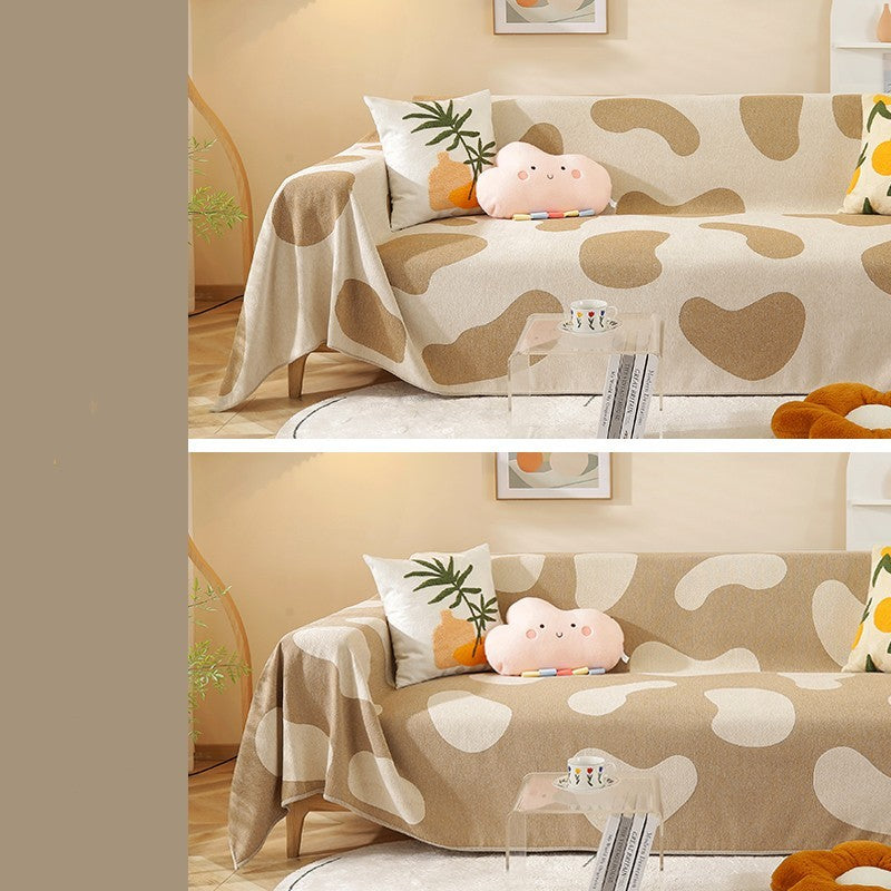 Net Celebrity Simple Sand Hair Towel Anti Cat Scratch Sofa Cover Cover Universal All-inclusive