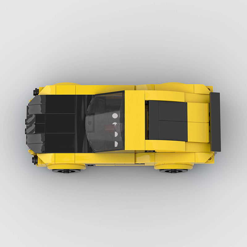 Small Particle Racing Moc Model Educational Education Assembling Children's Building Blocks Toys