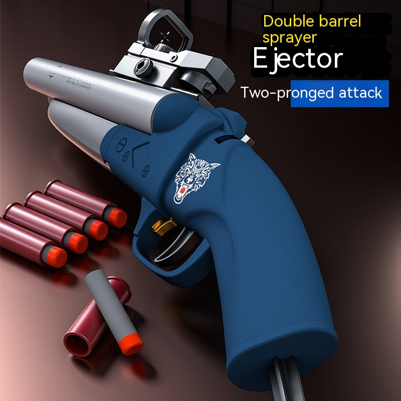 Double-tube Spray Shell Soft Bullet Gun Boy Toy Gun