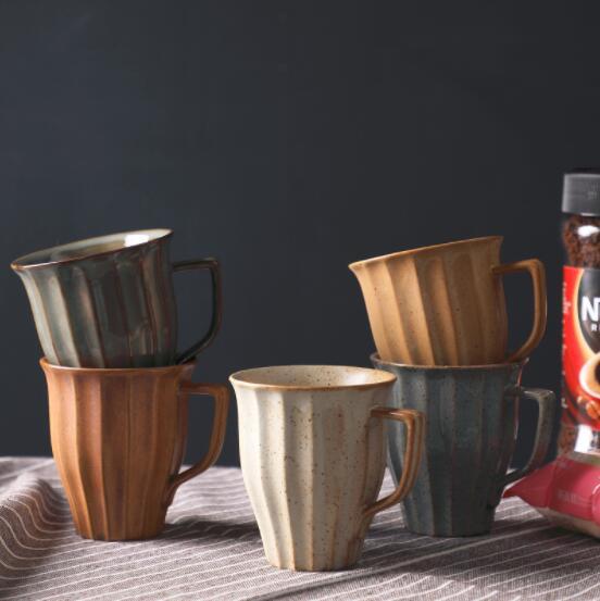 Japanese Style Ceramic Retro Breakfast Cup Stoneware Coffee Cup