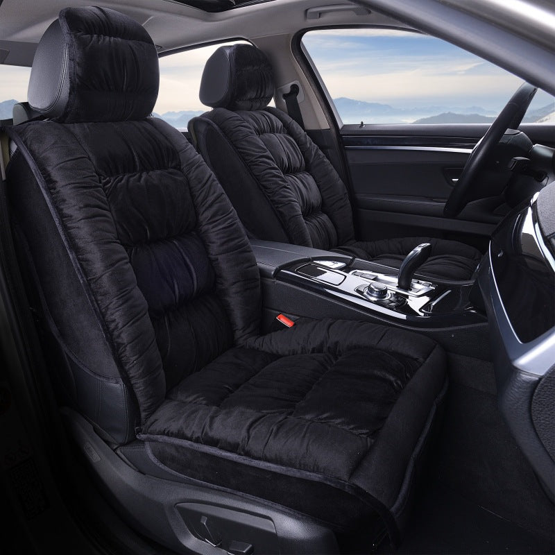 Winter Short Plush Car Seat Cushion All-inclusive