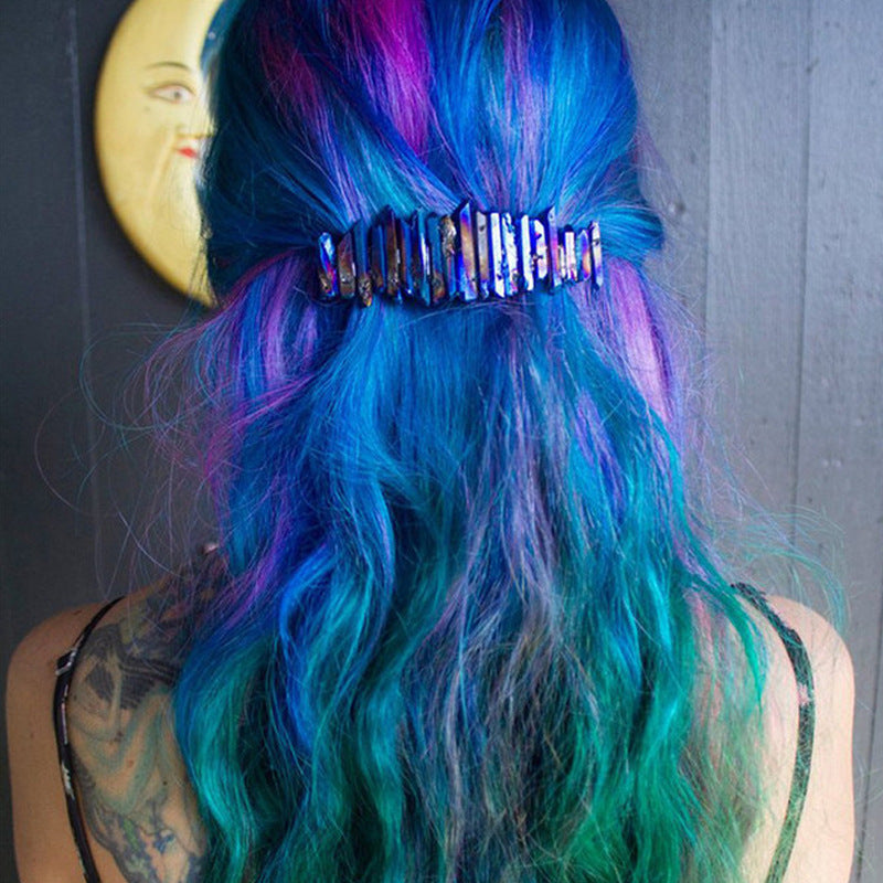 8cm Multicolor Spring Crystal Hairpin Headwear