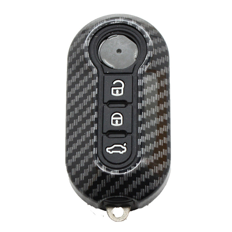 Applicable To Fiat 500 Boyue Key Shell Ottimo Viaggio Carbon Fiber Remote Key Case