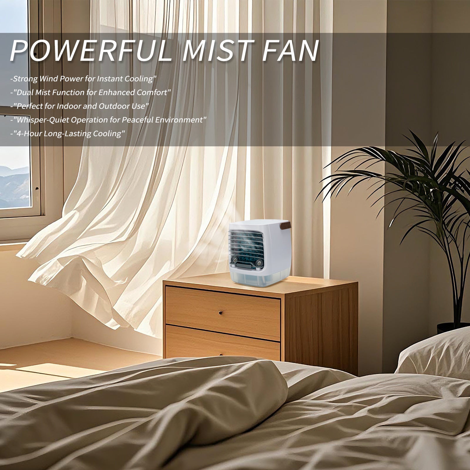 Mini Household Desk Air Conditioner Little Fan USB Charging Cold Fan