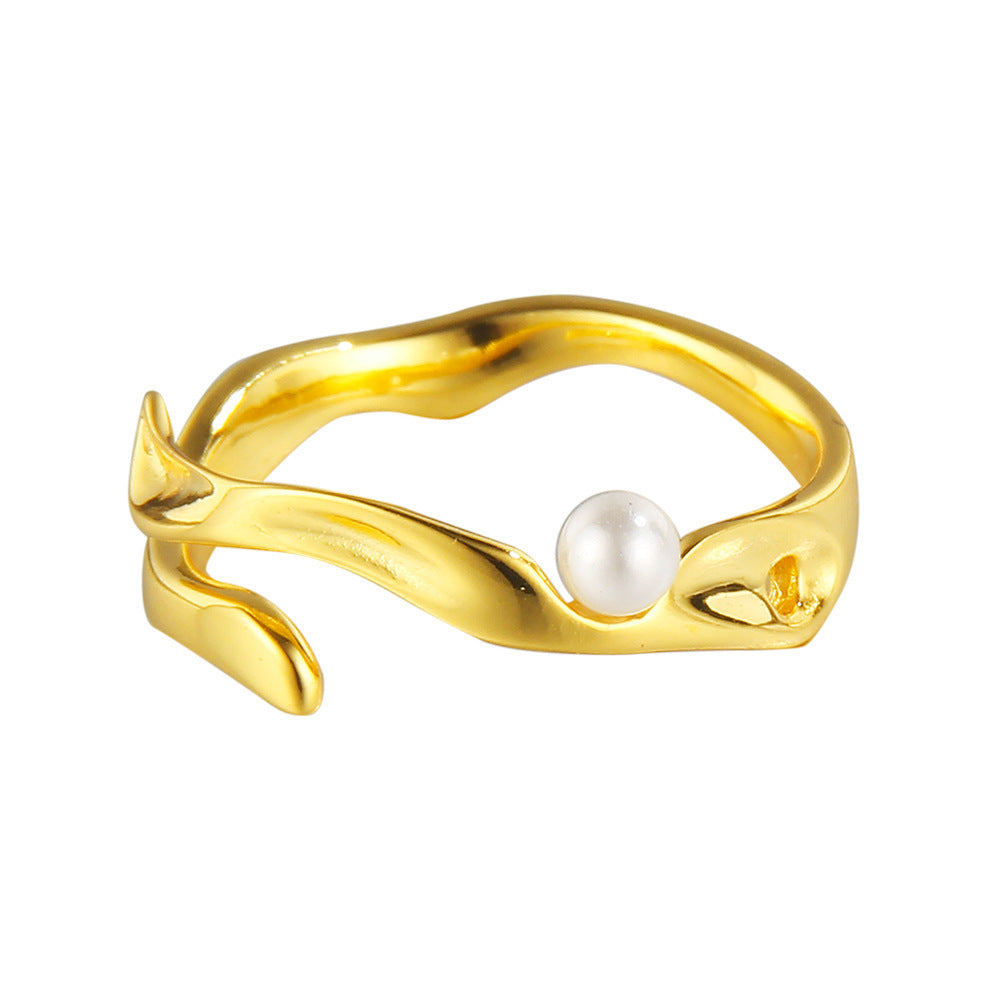 Simple Sterling Silver Irregular Ring