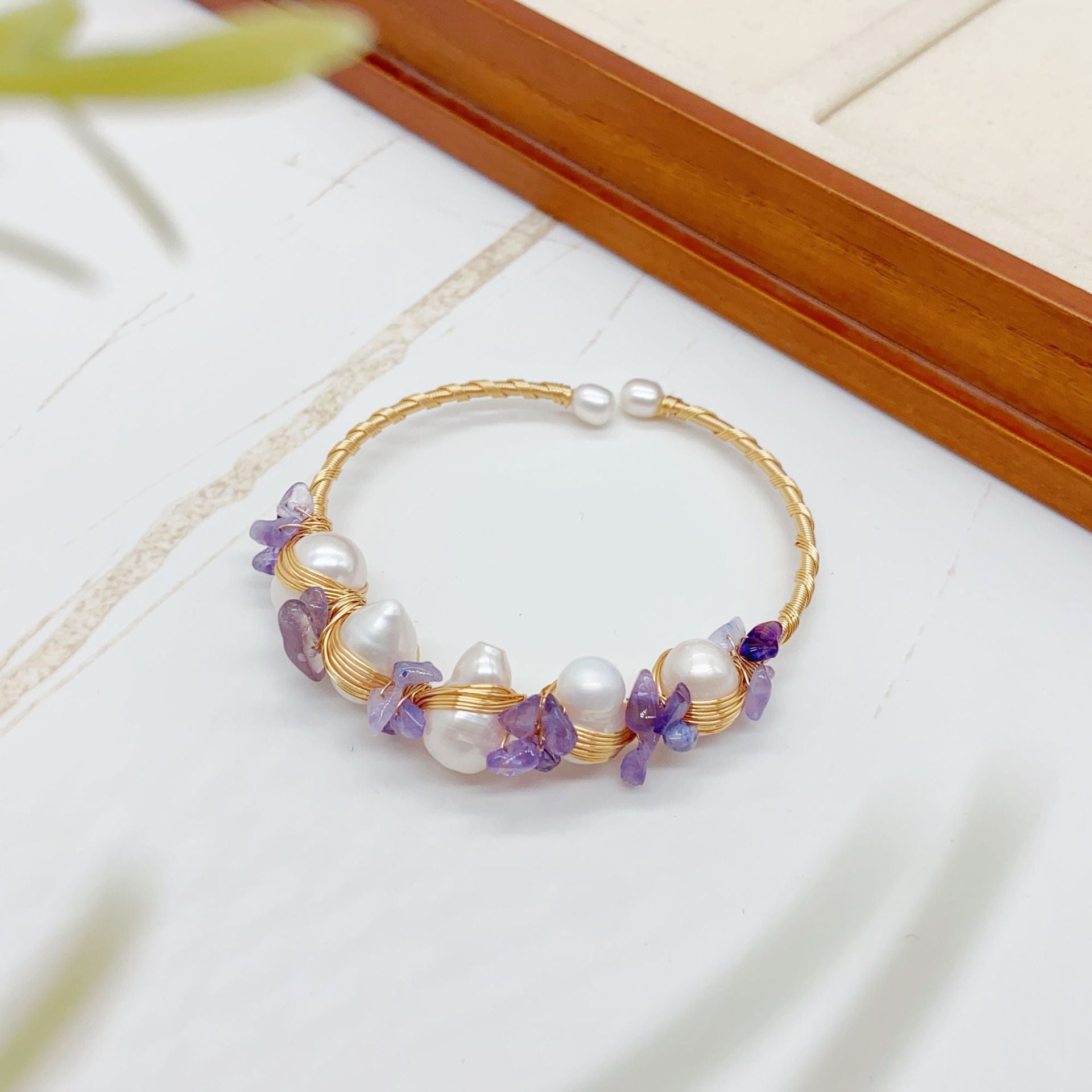 Bracelet Perle Tressé à la Main Article Polyvalent
