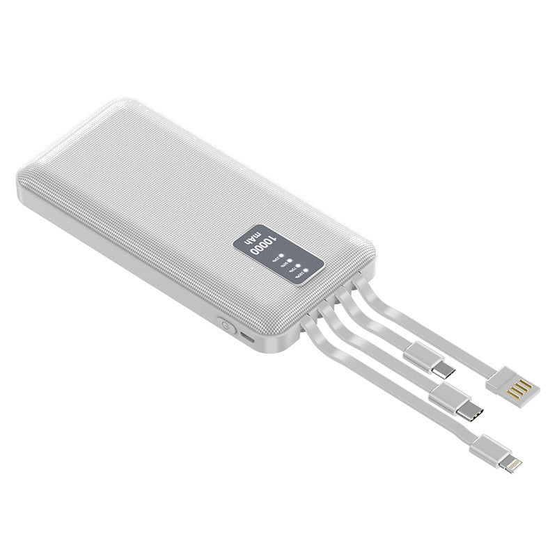 Mini Creative Large Capacity 20000 Power Bank With Cable