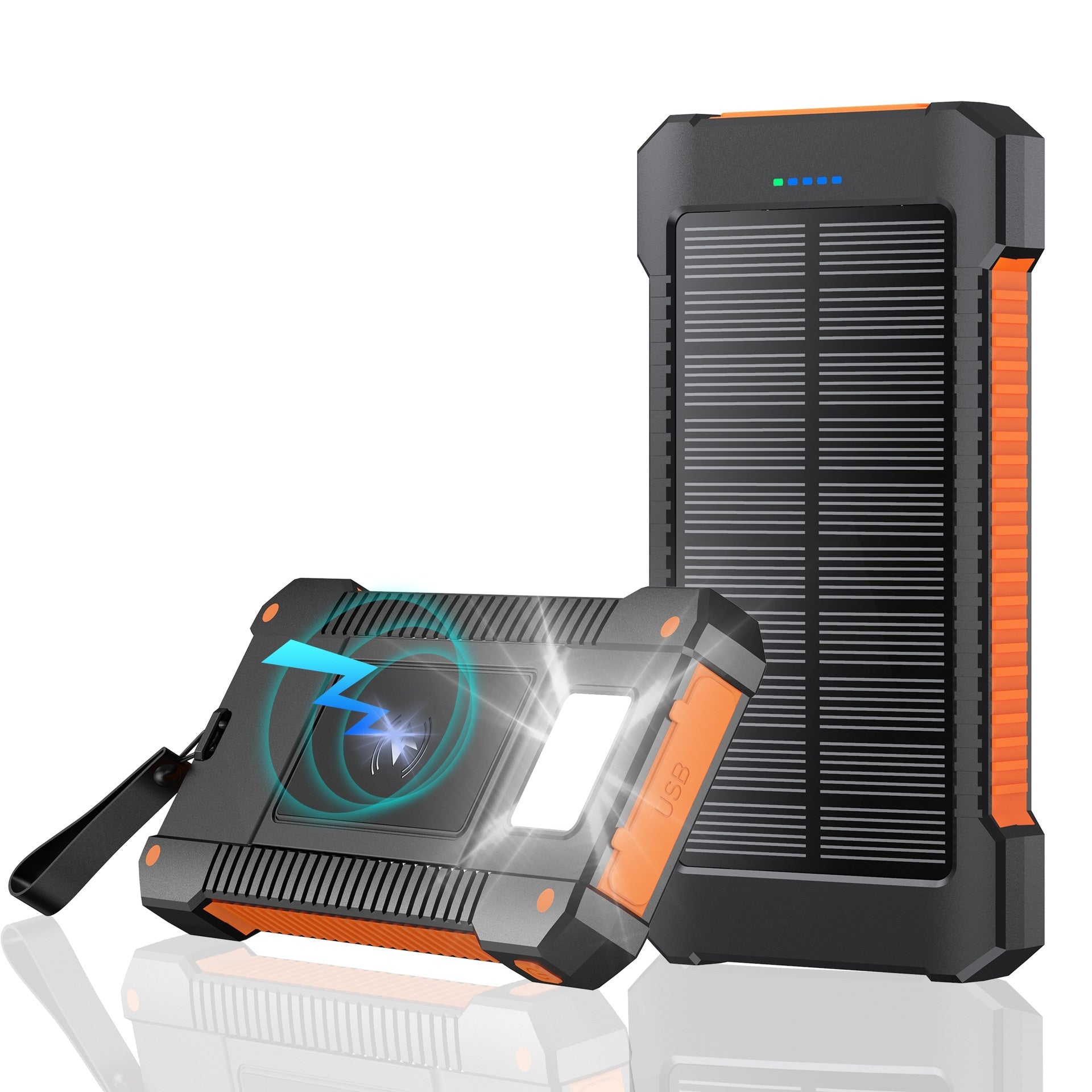 Taineng Yang Wireless Charging With Built-in Cable Outdoor Mobile Power Bank