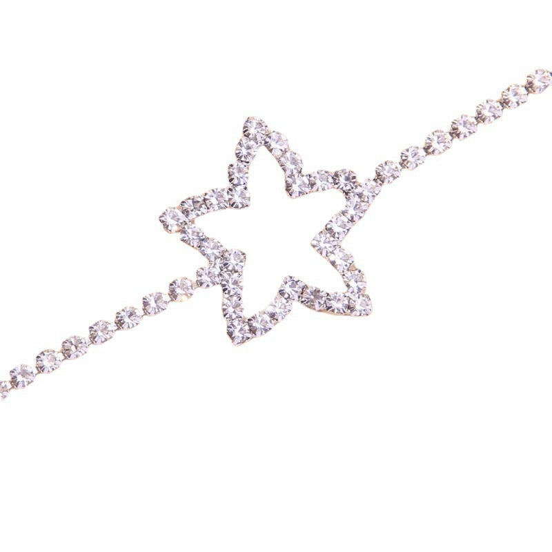 Chevillère étoile de mer Sexy d'été avec cinq étoiles