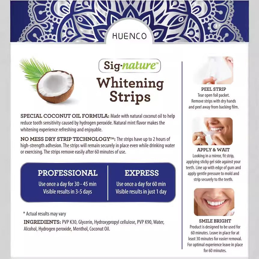 Coconut Oil Teeth Strip Oral Cleaning