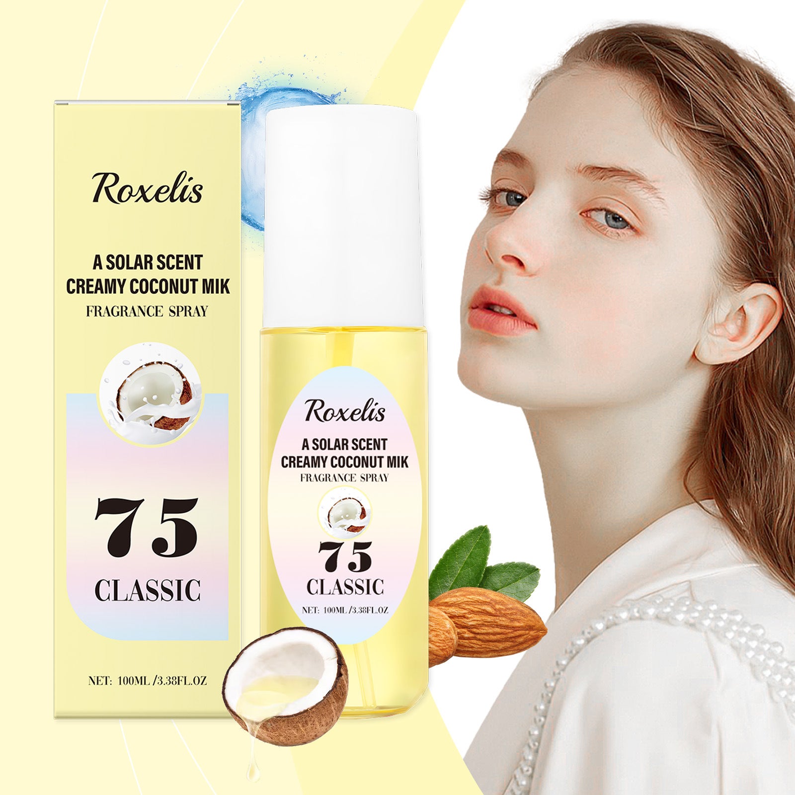 Light Perfume Coconut Milk Body Fragrance Lasting
