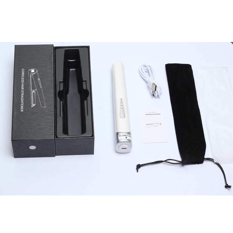 USB Rechargeable Dual-purpose Inner Buckle Portable Hair Straightener