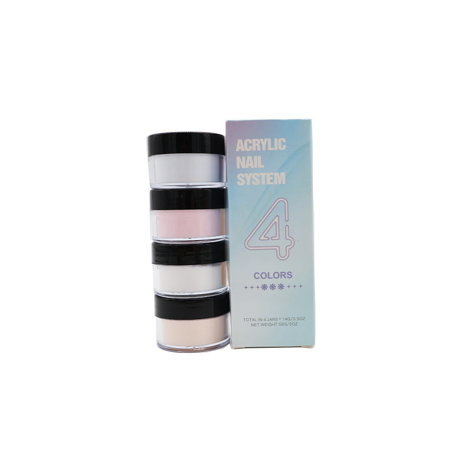 4 Colors Suit Nail Shimmering Powder DIY Handmade Manicures Decoration