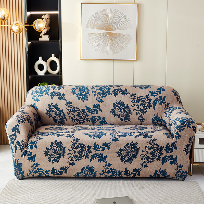 Elastic All-inclusive Milk Silk Printed Sofa Cover Universal