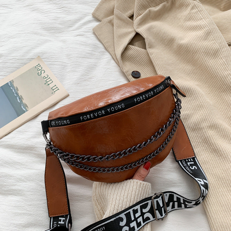 High Sense Small Bag New Fashion Style Chain Chest Bag