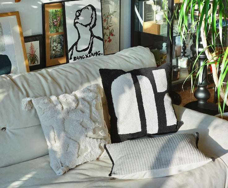 Home Cotton And Hemp Quiet Wind Pillowcase