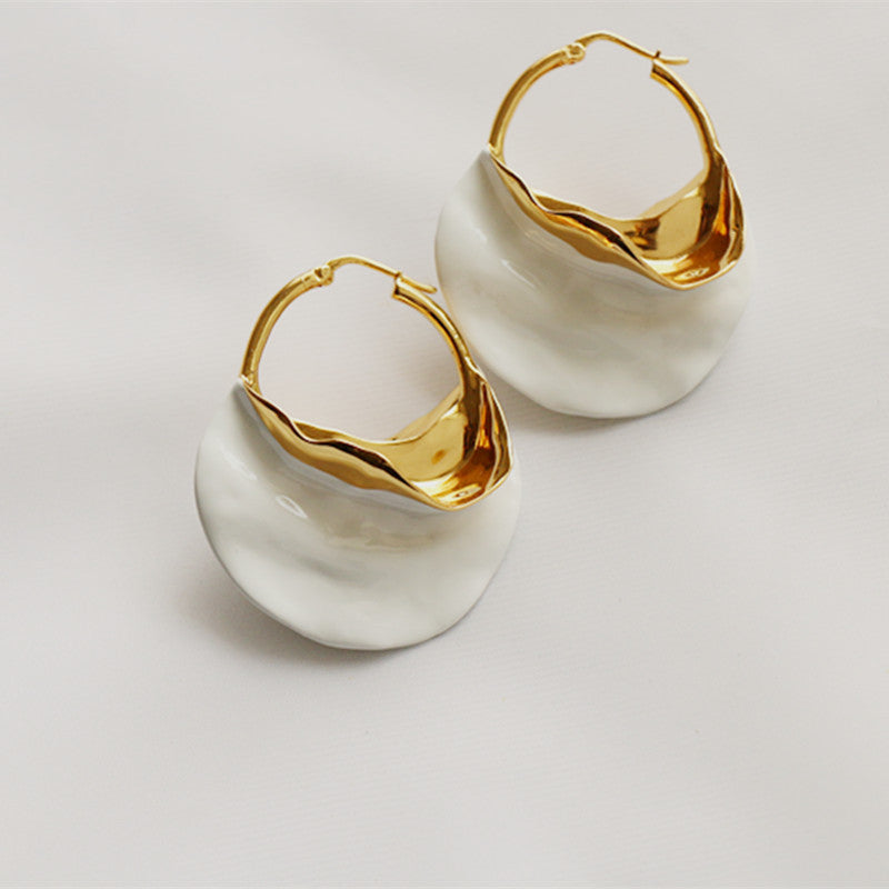 Fashionable Retro Exaggerated And Personalized Geometric Exaggerated Stereo Big Earrings