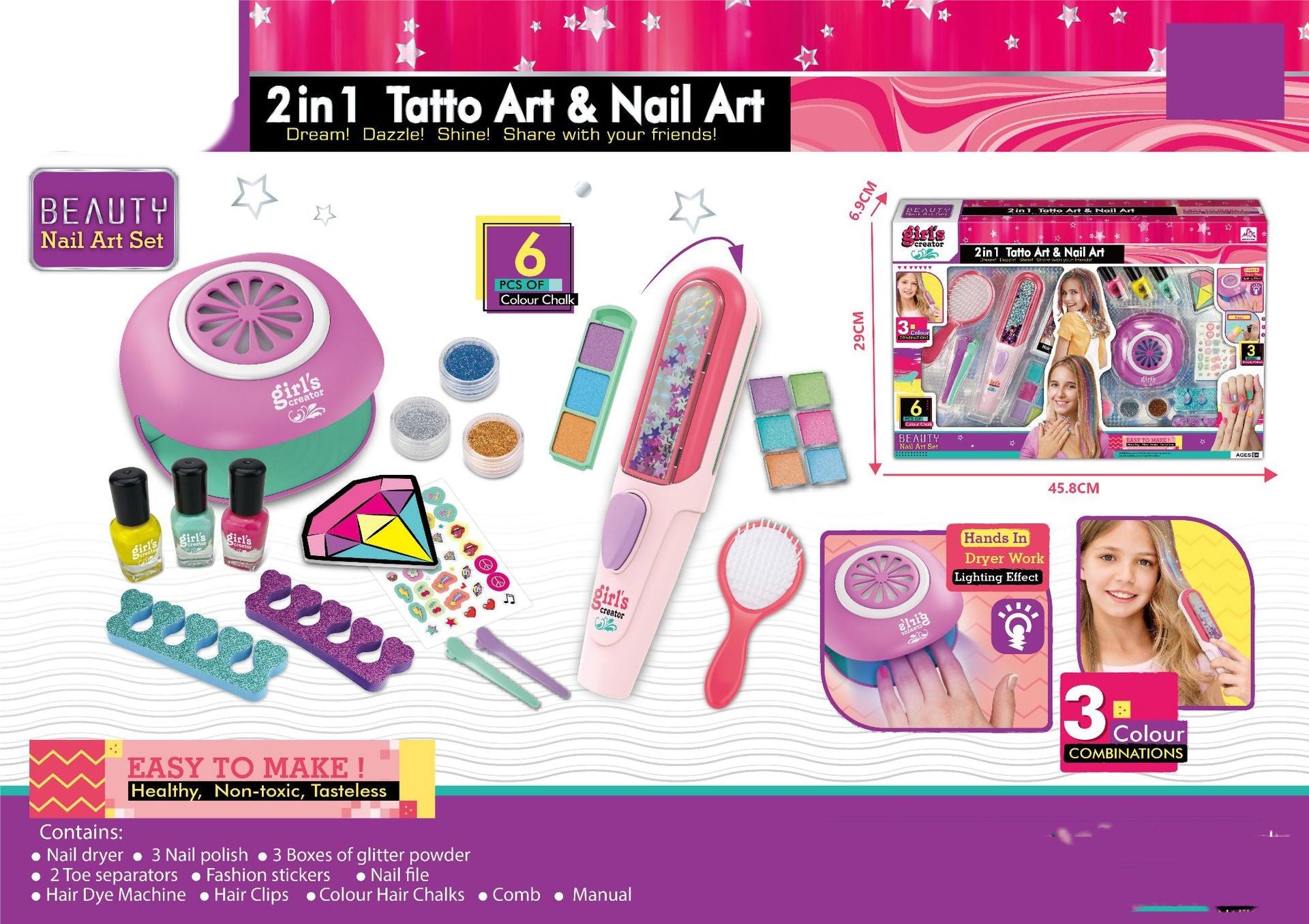 Manicure Series Play House Toys Suit