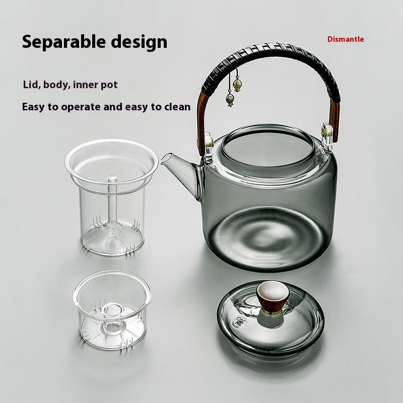Glass Teapot Tea Making Household High Temperature Resistant Tea Set Suit