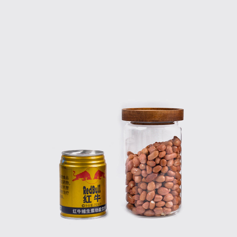 Kitchen Grain Clear Glass Jar Storage Bottle